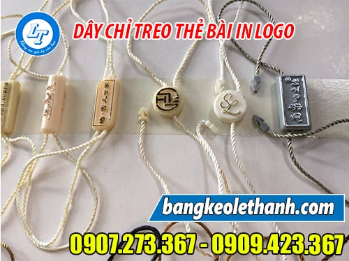 Dây chỉ treo thẻ bài in logo