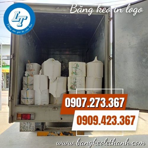 Giao băng keo in logo cho khách sỉ