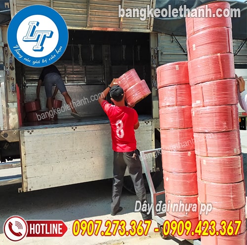 Giao dây đai nhựa pp lõi giấy cho khách tphcm