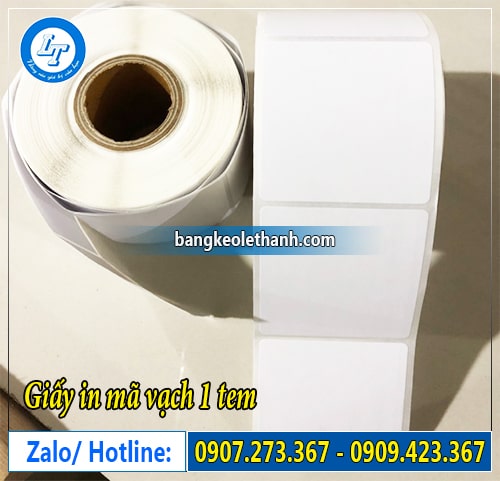 Giấy in mã vạch 1 tem