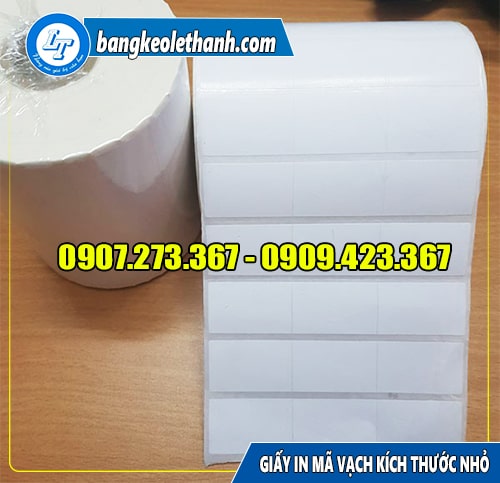 Giấy cuộn in mã vạch kích thước nhỏ