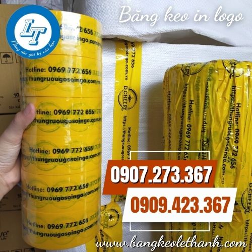 In logo lên băng keo