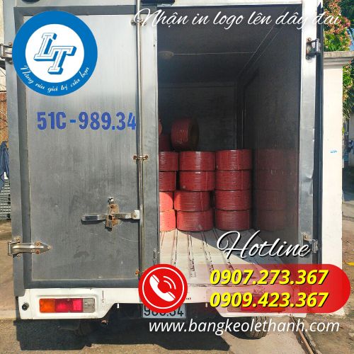 In logo lên dây đai