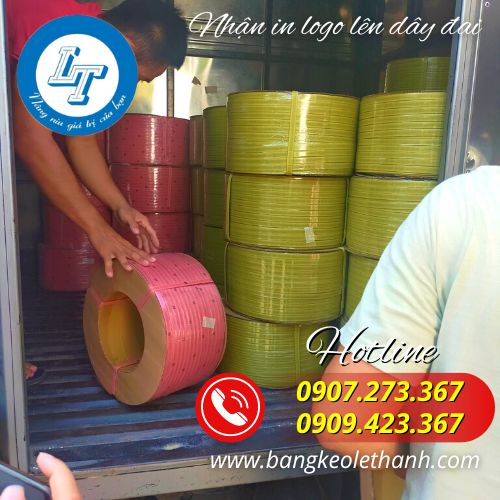 In logo lên dây đai