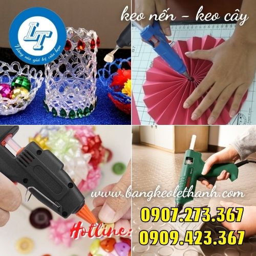 Keo nến dán đồ handmade