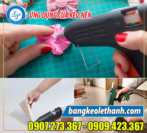 Keo nến dán đò mỹ nghệ hoa giấy