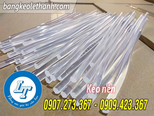 Keo nến lớn màu trắng trong