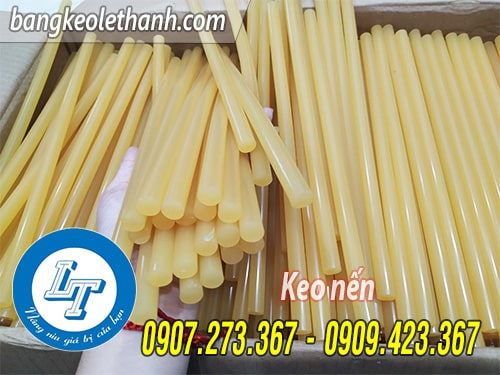 Keo nến lớn màu vàng đậm