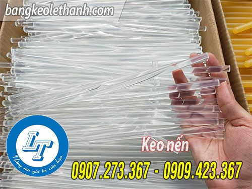 Keo nến nhỏ màu trắng trong