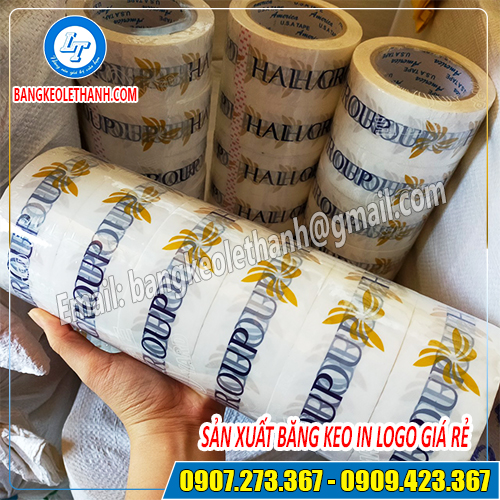 Lê Thanh sản xuất băng keo in logo giá rẻ