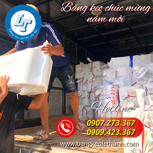 Lên băng dính chúc mừng năm mới