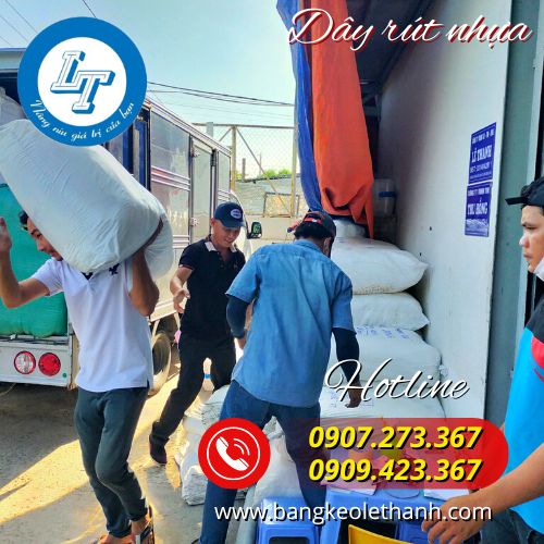 Lên hàng dây rút nhựa