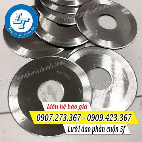 Lưỡi dao phân cuộn 5f của máy băng keo