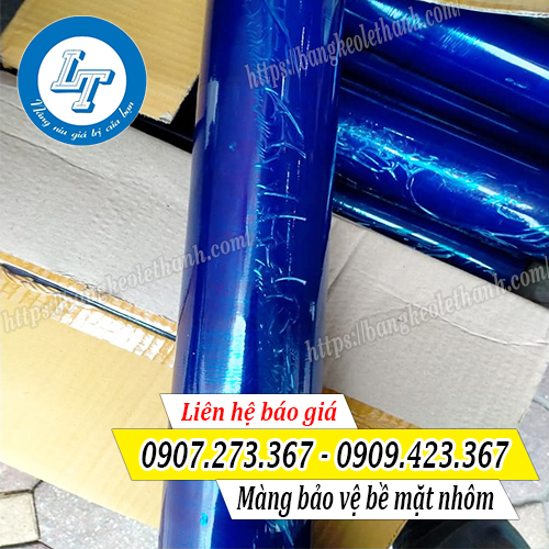 Màng bảo vệ bề mặt nhôm màu xanh 1.25*200m