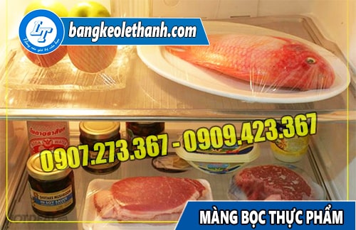 Màng bọc thực phẩm giúp giữ tủ lạnh không bị mùi