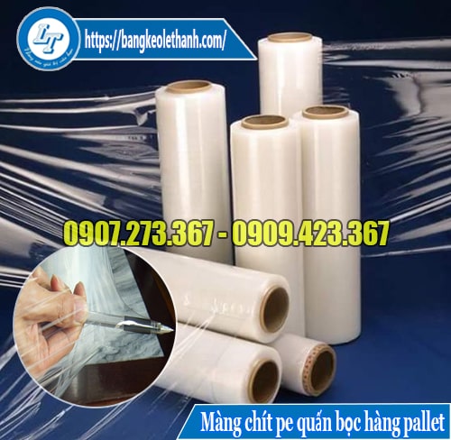 Màng chít pe quấn bọc hàng pallet