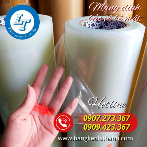 Màng dính bảo vệ bề mặt trắng trong
