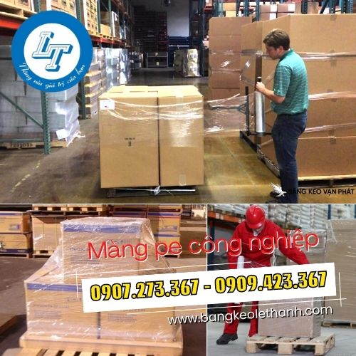 Màng pe công nghiệp quấn bọc hàng hóa