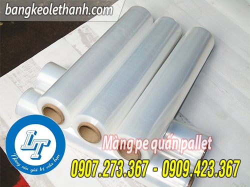 Màng pe quấn pallet màu trắng 50cm