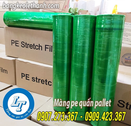 Màng pe quấn pallet màu xanh lá