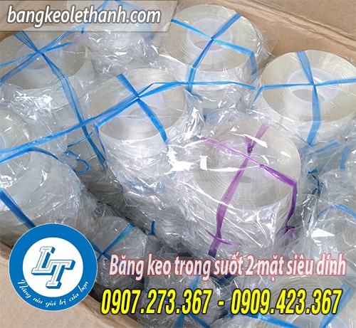 Mua băng keo trong suốt 2 mặt siêu dính