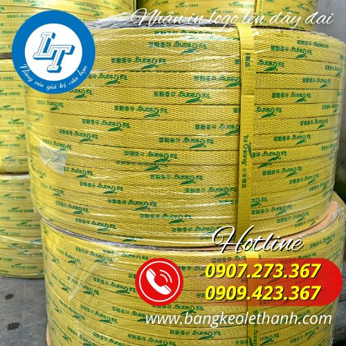 Nhận in logo lên dây đai