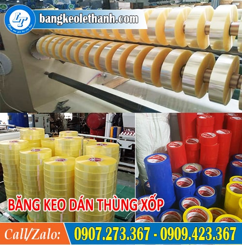 Sản xuất băn keo dán thùng xốp