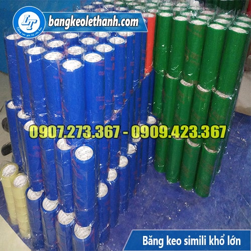 Sản xuất băng keo simili khổ lớn theo yêu cầu
