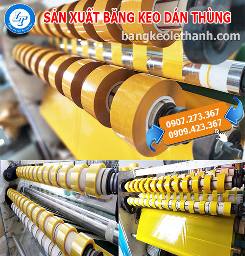 Sản xuất cung cấp các loại băng keo dán thùng