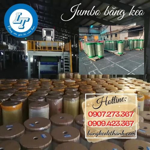 Sản xuất jumbo băng keo giá rẻ
