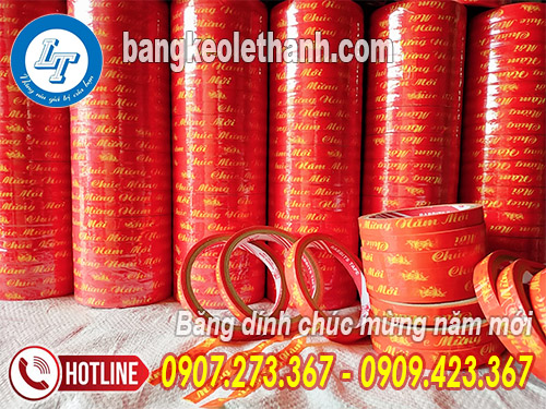 Sỉ băng dính chúc mừng năm mới
