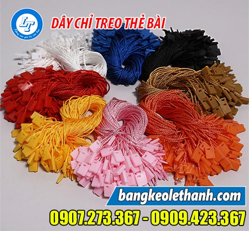 Sỉ dây chỉ treo thẻ bài nhiều màu