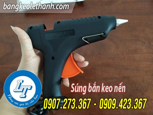 Súng bắn keo nến màu đen