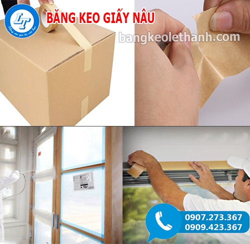 Ứng dụng của băng keo giấy nâu