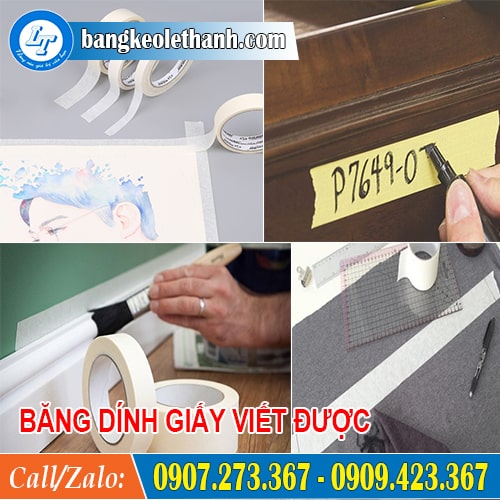 Công dụng của băng dính giấy viết được