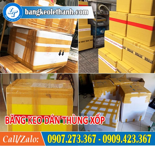 Ứng dụng của băng keo dán thùng xốp