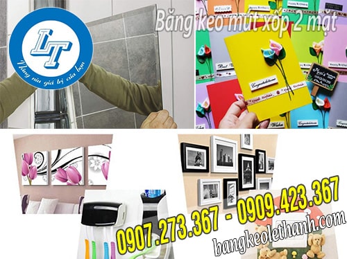 Ứng dụng của băng keo mút xốp 2 mặt đen