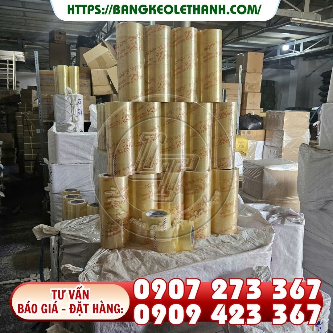 Băng keo trong dán thùng