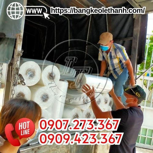 Lên màng pe công nghiệp cuộn lớn cho khách sỉ