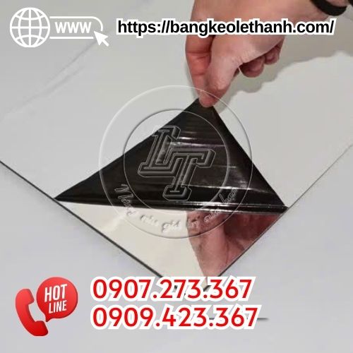 Màng bảo vệ bề mặt trắng đen dán nhôm, inox