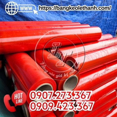 Màng pe màu đỏ 75cm