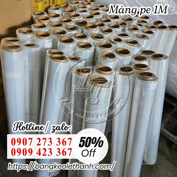 Màng pe quấn bọc hàng hóa loại 1M