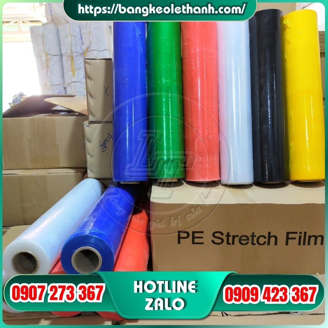 Màng pe quấn hàng đủ màu