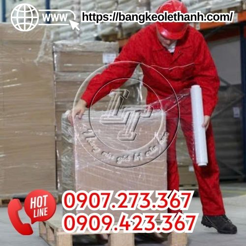 Màng pe trắng quấn bọc hàng