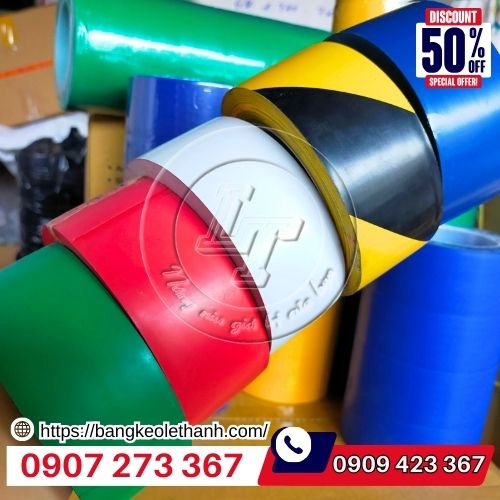 Băng keo dán sàn đủ màu