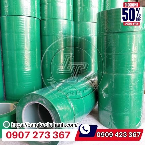 Băng keo dán sàn màu xanh lá