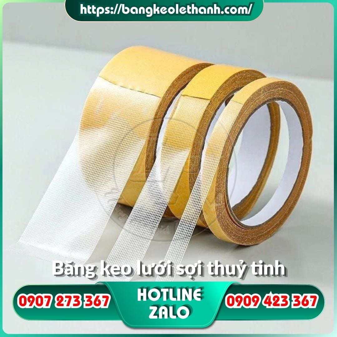 Băng keo lưới 2 mặt sợi thuỷ tinh