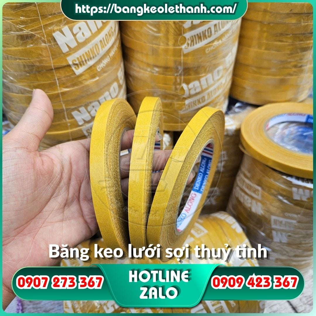 Băng keo lưới 2 mặt sợi thuỷ tinh