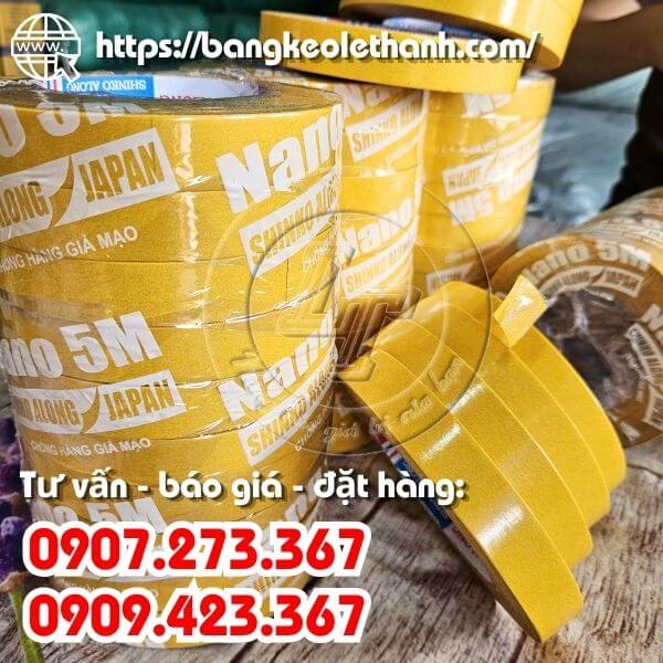 Băng keo 2 mặt sợi thuỷ tinh chất lượng