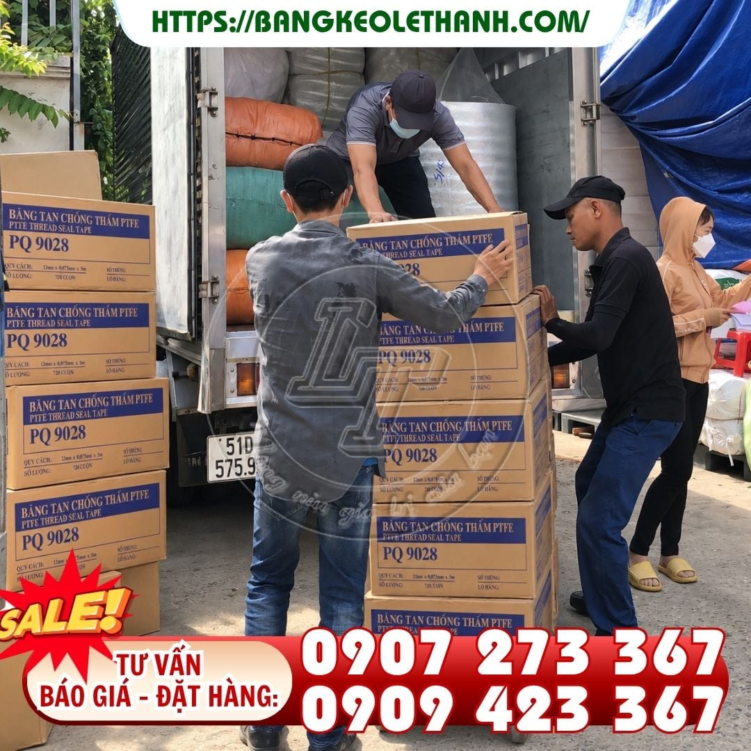 Sỉ băng keo cao su non PQ 9028 quấn ren ống nước thùng 720 cuộn giá tốt tại Lê Thanh